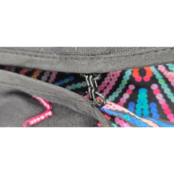 Johnny Was Embroiderer Butterfly Linen Blend Jacket Carmina Bolero Womens XL - Picture 6 of 8